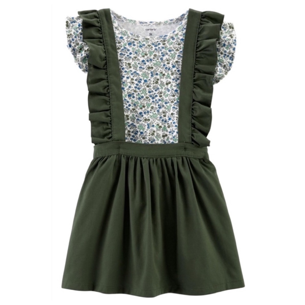 Carter’s 2-piece Floral Pinafore Dress - Picture 13 of 13
